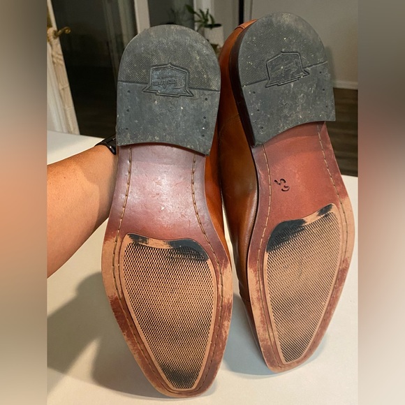 FLORSHEIM Corbetta Cognac Cap Toe Oxfords Leather Mens Sz 12 D - Picture 14 of 16